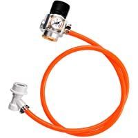 LQKYWNA Cargador De Barril De CO2 Mini Regulador De Gas De Acero Inoxidable Regulador De CO2 De Barril De Soda para…